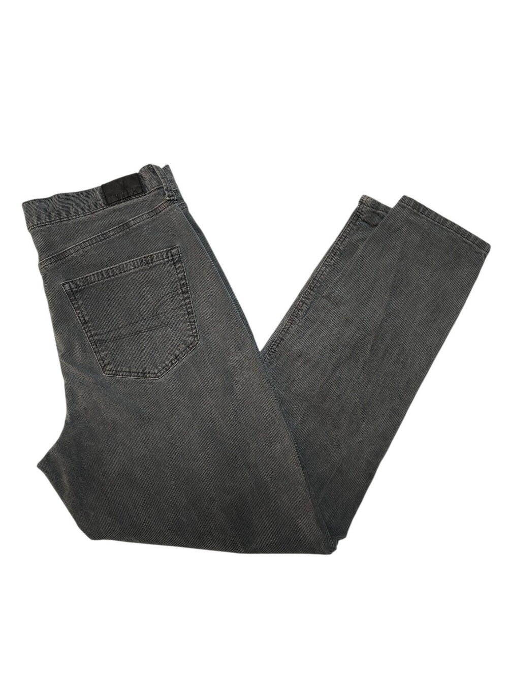 American Eagle Outfitters Gray Corduroy Mom Jeans Size 8